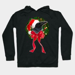 CHRISTMAS WREATH RAVEN!:) Hoodie